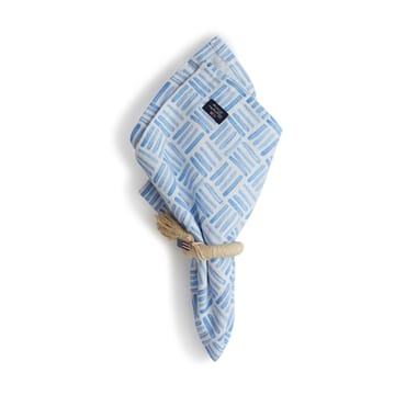 Serwetka bawełniana z nadrukiem graficznym 50x50 cm - Blue-White - Lexington