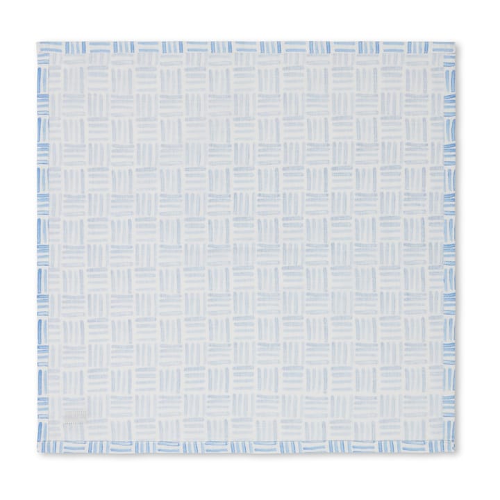 Serwetka bawełniana z nadrukiem graficznym 50x50 cm, Blue-White Lexington