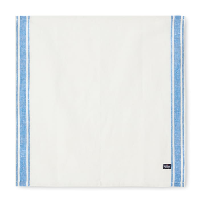 Serwetka płócienna Linen Cotton Side Stripes 50x50 cm, Niebieski-biały Lexington