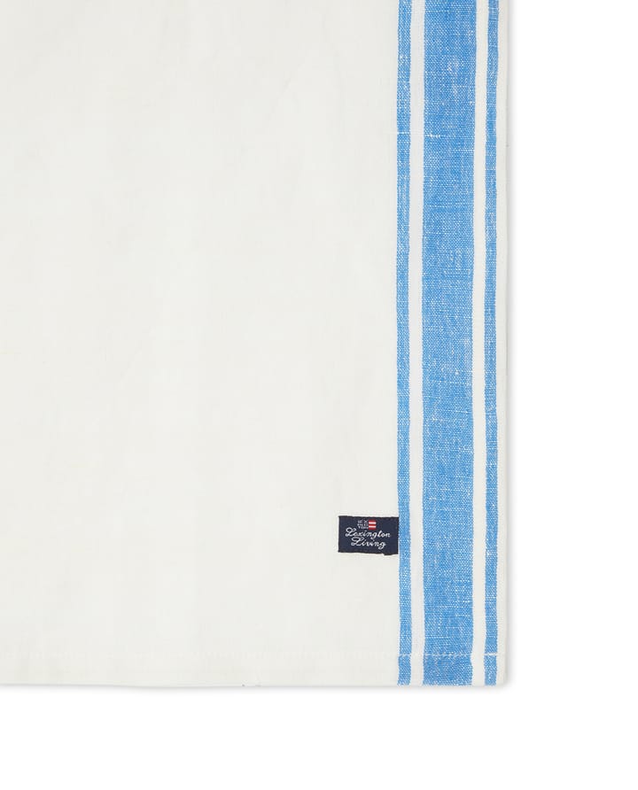 Serwetka płócienna Linen Cotton Side Stripes 50x50 cm - Niebieski-biały - Lexington