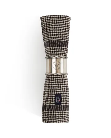 Serwetka tekstylna Pepita Check Cotton Linen 50x50 cm - Dark gray-beige - Lexington