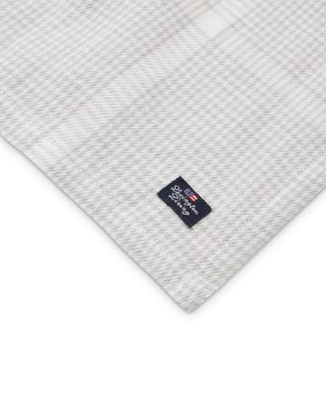 Serwetka tekstylna Pepita Check Cotton Linen 50x50 cm - White-light gray - Lexington