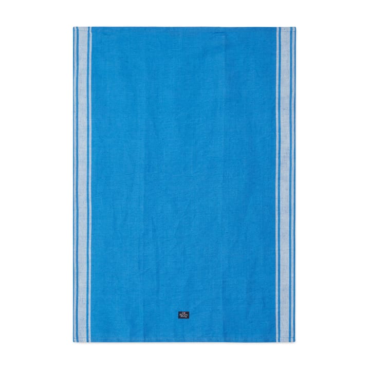 Striped Linen Cotton ręcznik kuchenny 50x70 cm - Niebieski-biały - Lexington