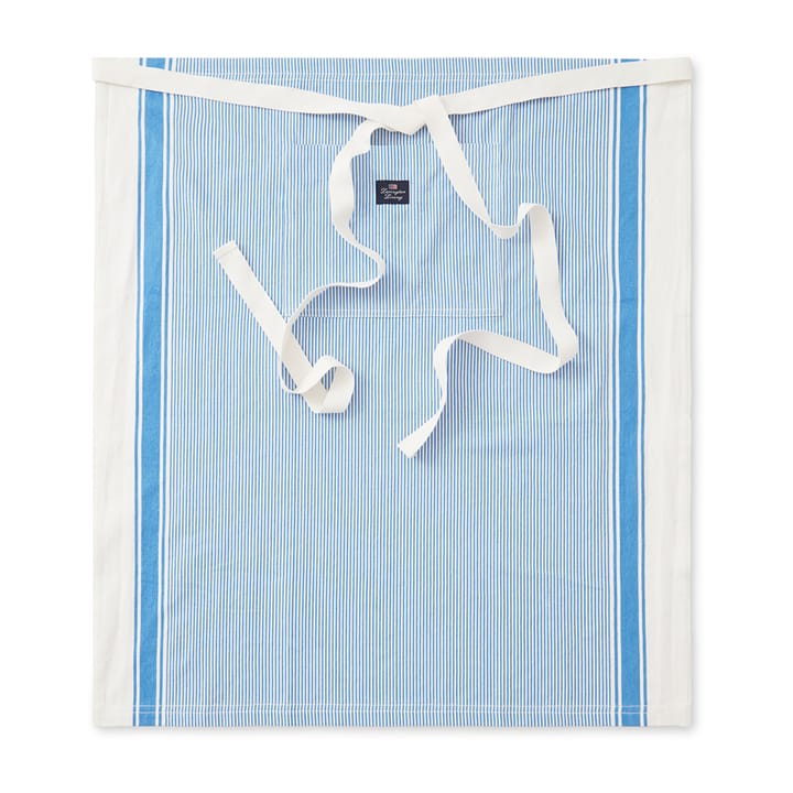 Striped Oxford BBQ fartuch 85x80 cm - Niebieski-biały - Lexington