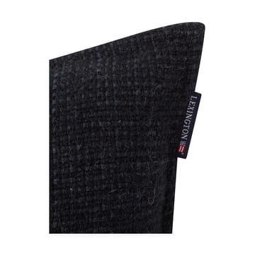 Structured Wool Cotton mix poszewka na poduszkę 50x50 cm - Dark gray - Lexington