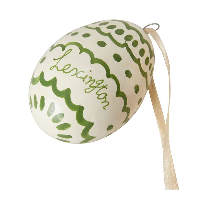 Zawieszka wielkanocna Easter Eggs in Papier Maché 2 szt, Green-yellow Lexington