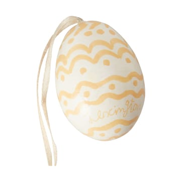 Zawieszka wielkanocna Easter Eggs in Papier Maché 2 szt - Green-yellow - Lexington