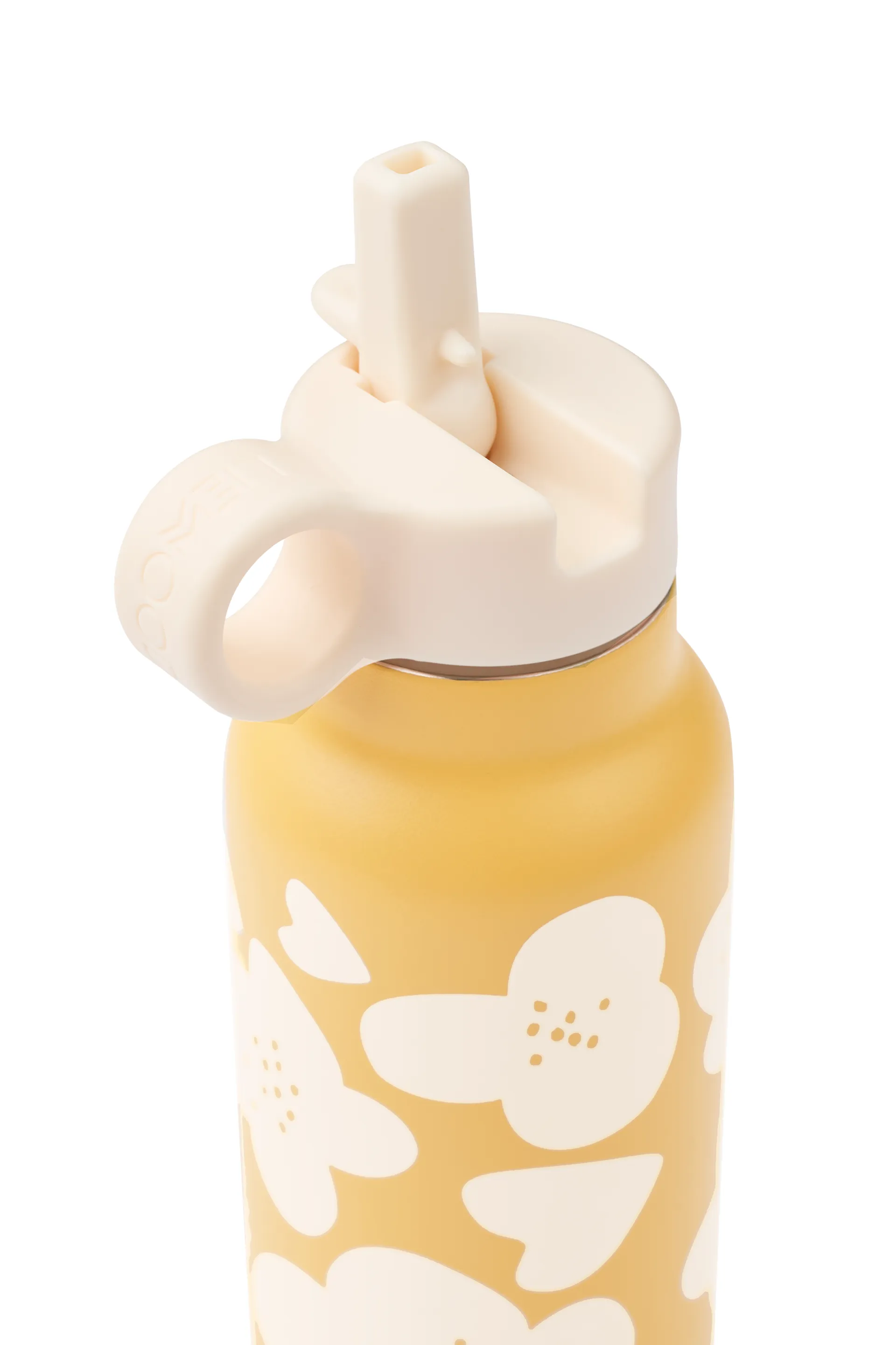 Butelka na wodę Falk 350 ml, Flower-lemon yellow Liewood