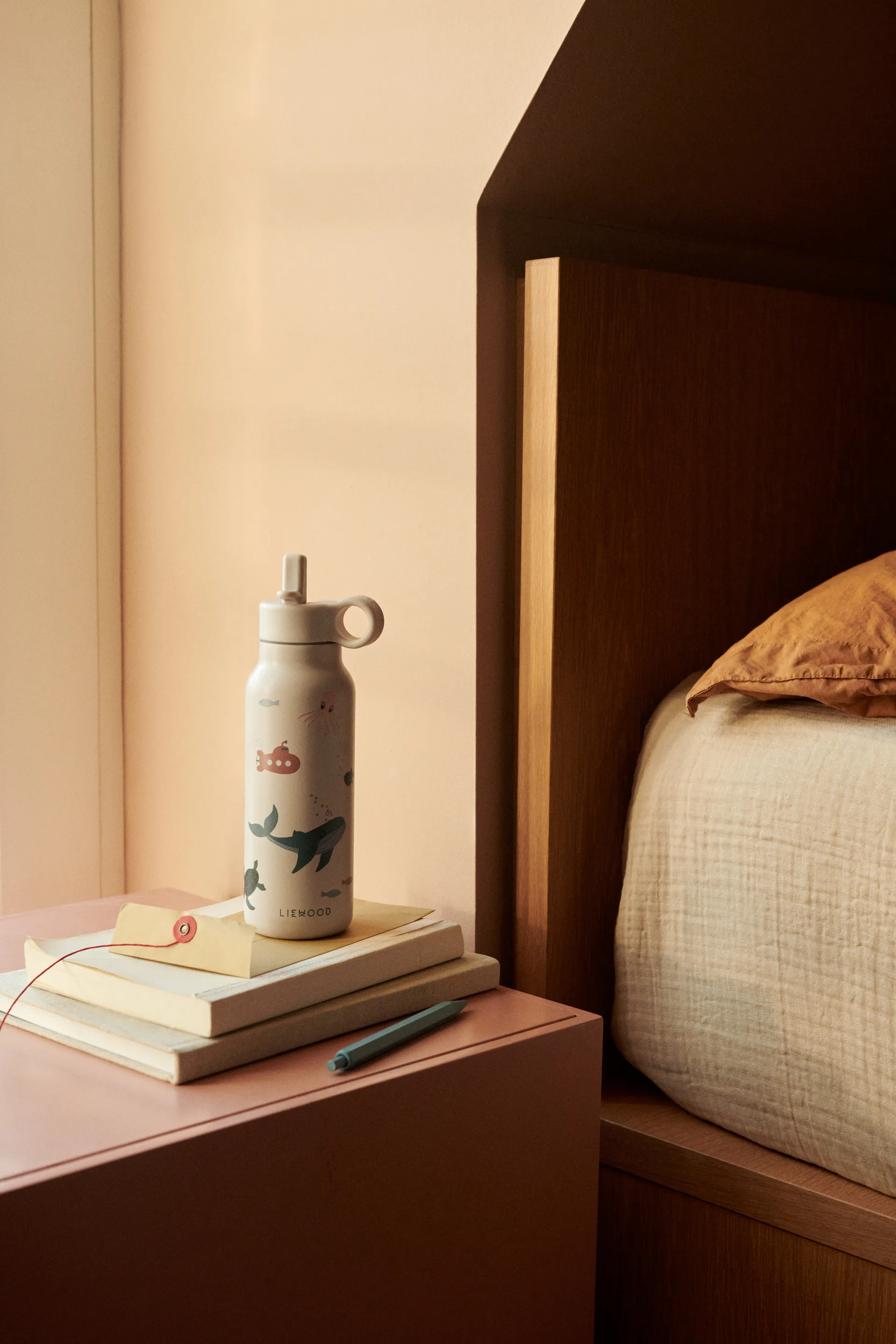 Butelka na wodę Falk 350 ml, Sea creature-Sandy Liewood