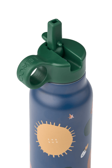 Butelka na wodę Falk 350 ml - Universe-Classic navy - Liewood
