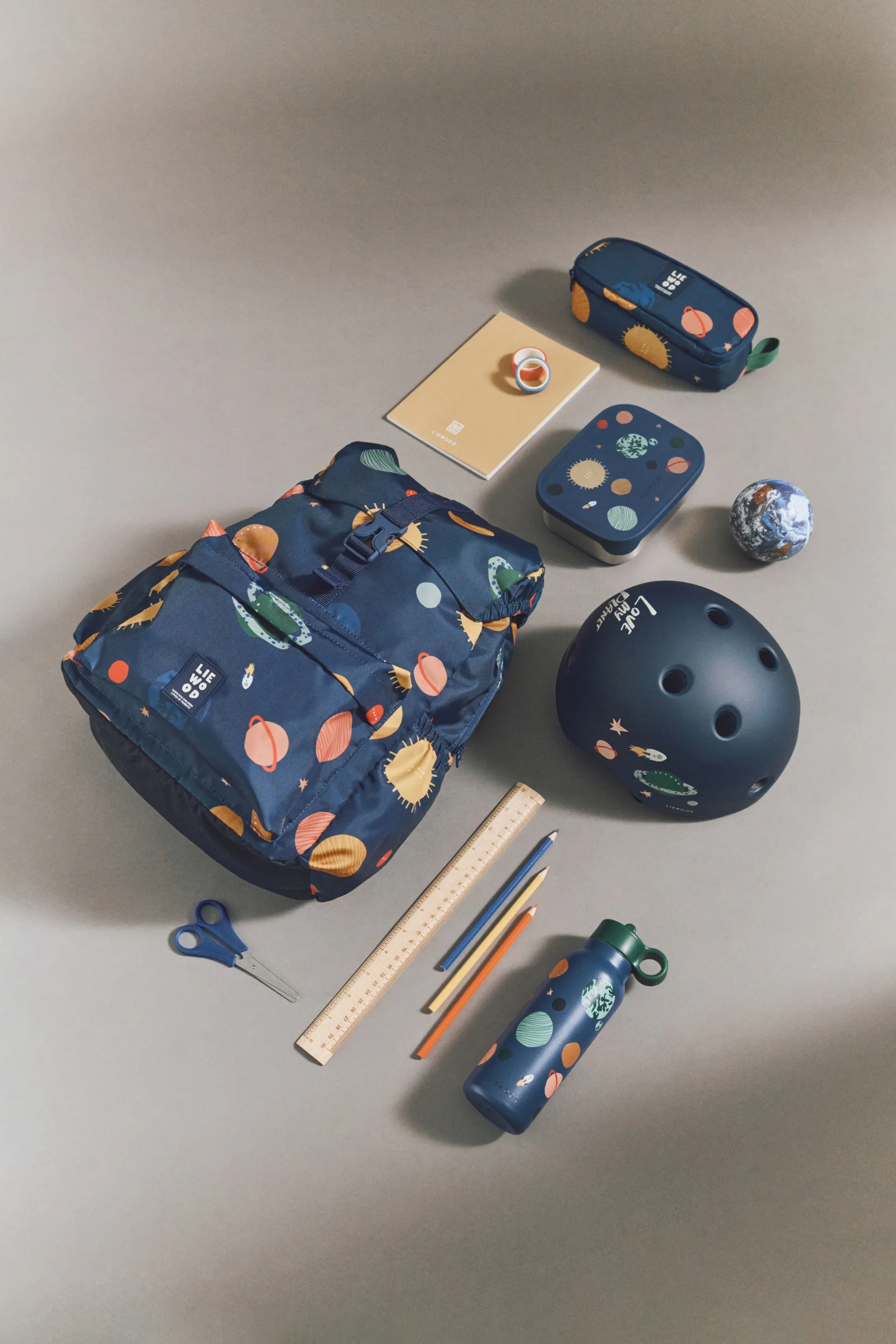 Butelka na wodę Falk 350 ml, Universe-Classic navy Liewood