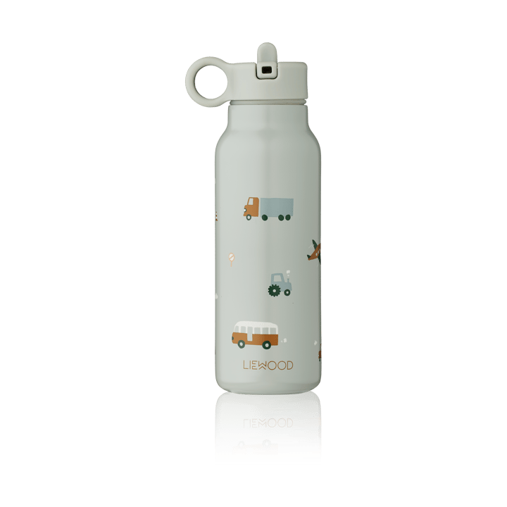 Butelka na wodę Falk 350 ml - Vehicles-dove blue mix - Liewood