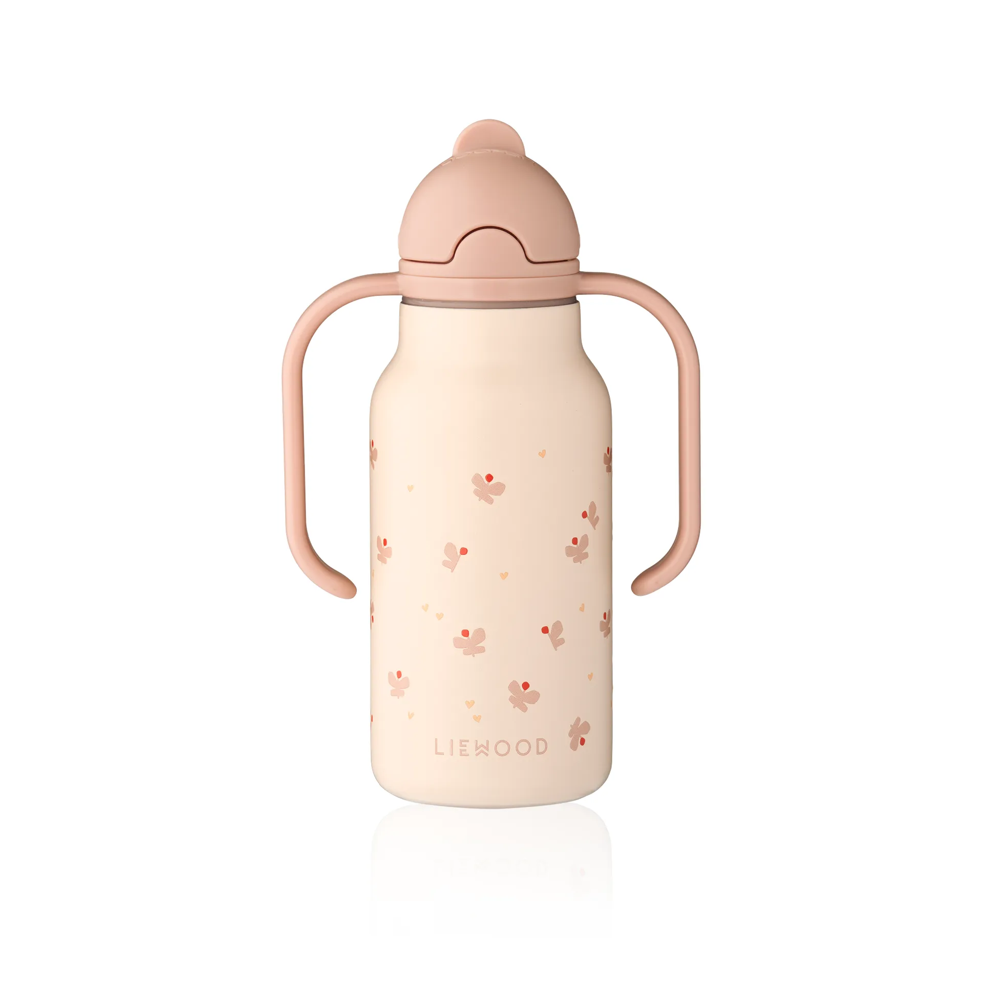 Butelka na wodę Kimmie 250 ml, Mini Butterfly-apple blossom Liewood