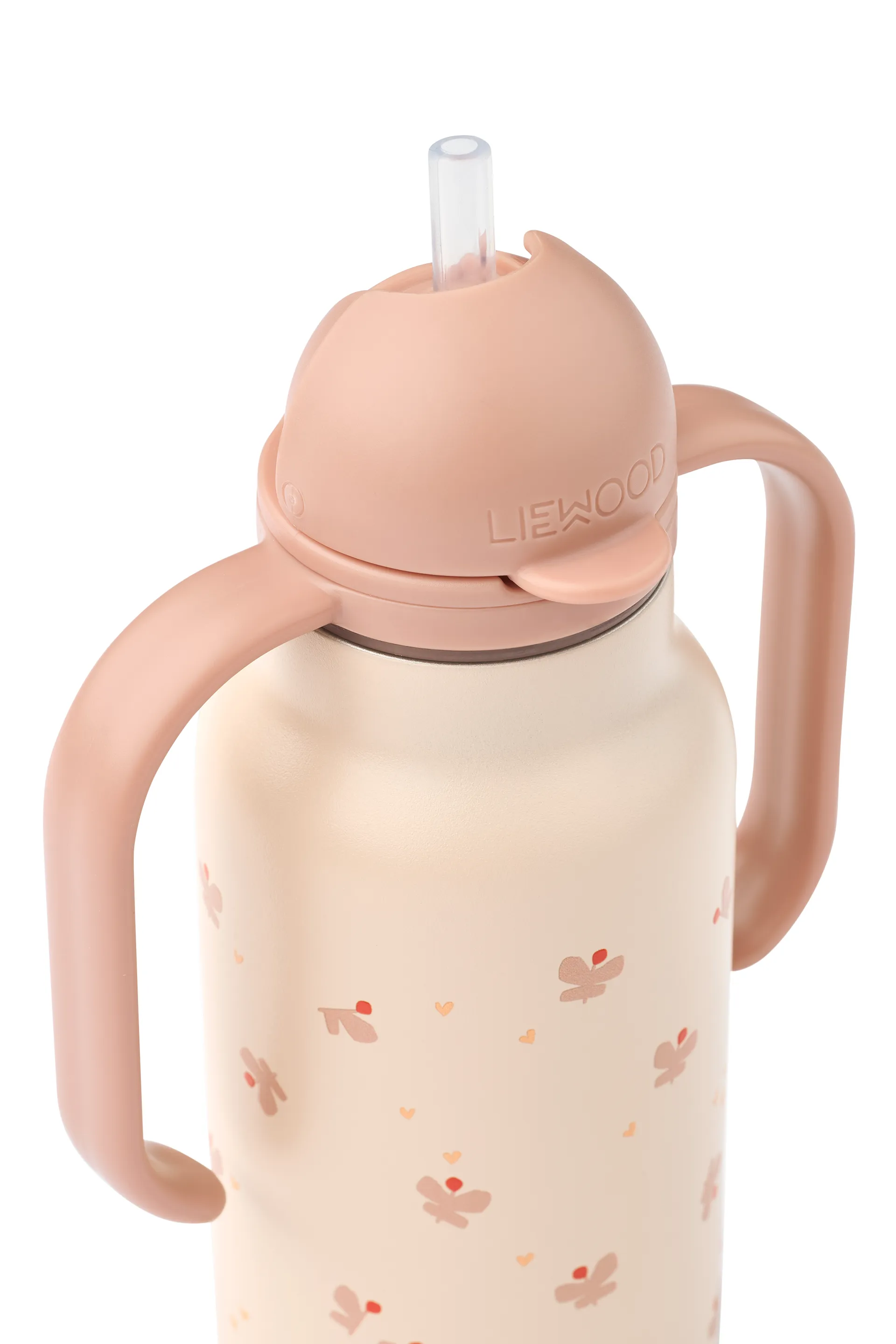 Butelka na wodę Kimmie 250 ml, Mini Butterfly-apple blossom Liewood