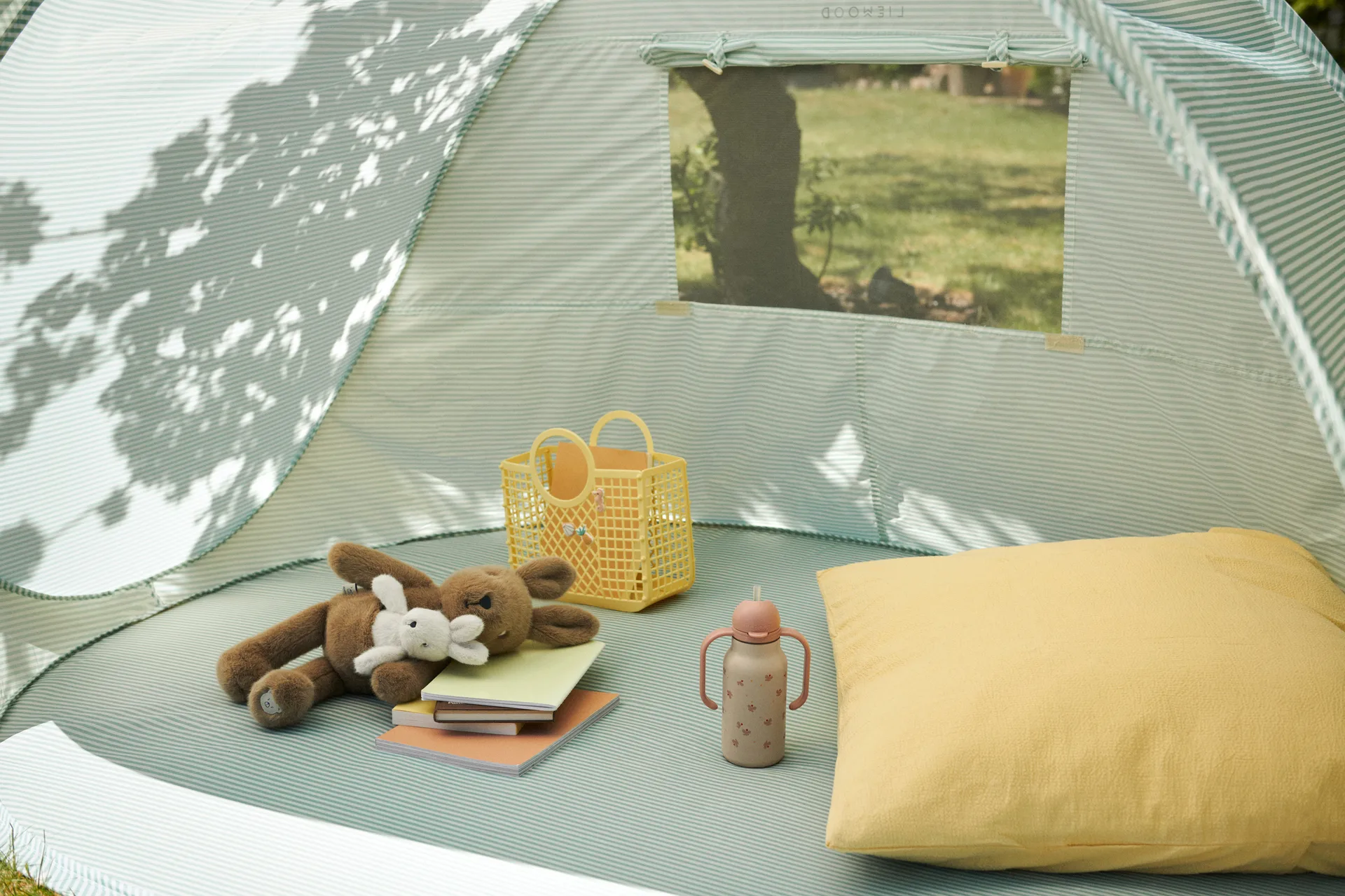 Butelka na wodę Kimmie 250 ml, Mini Butterfly-apple blossom Liewood