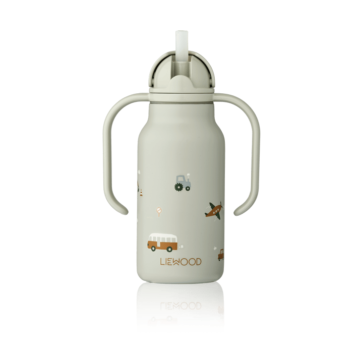 Butelka na wodę Kimmie 250 ml, Vehicles-Dove blue Liewood