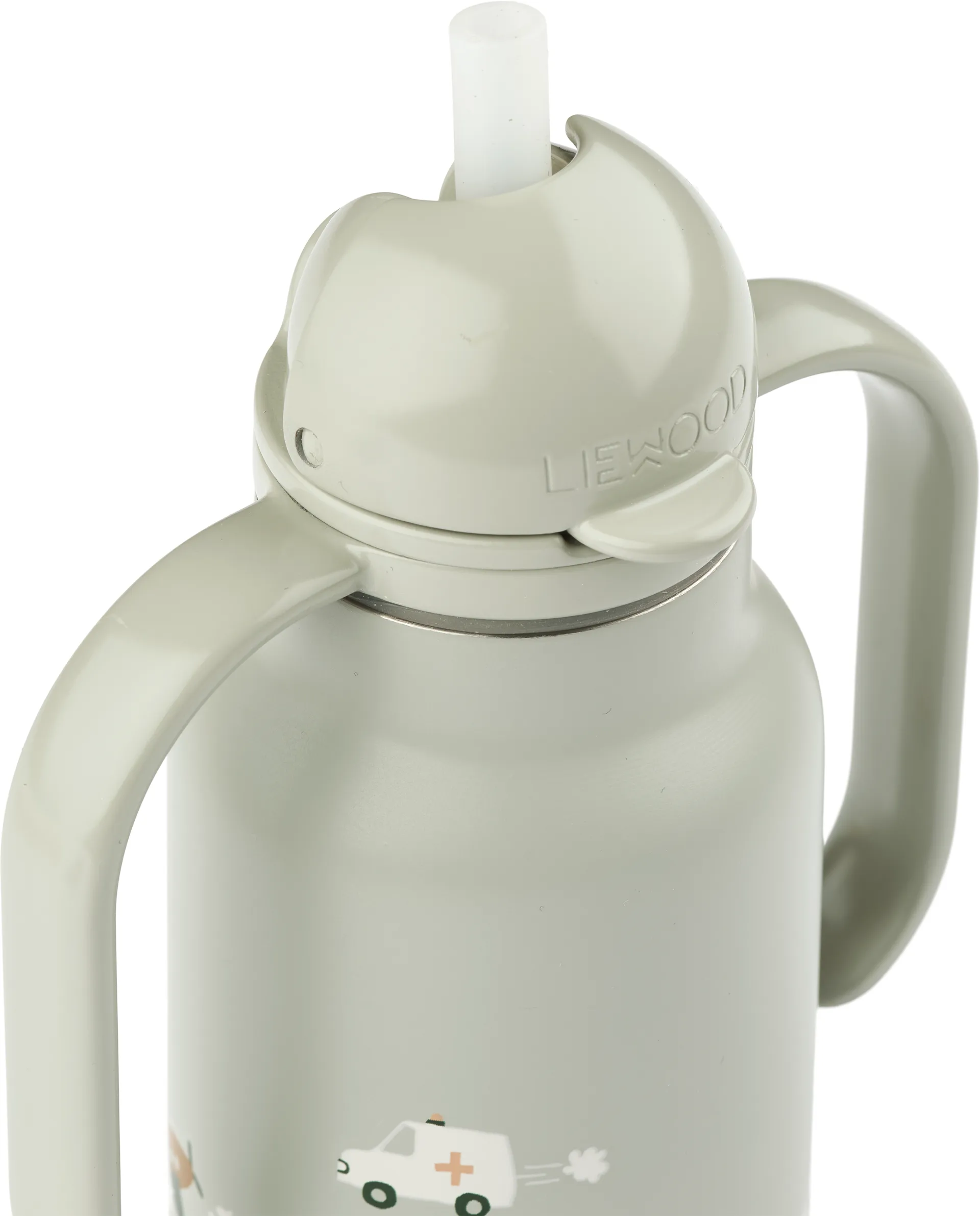 Butelka na wodę Kimmie 250 ml, Vehicles-Dove blue Liewood