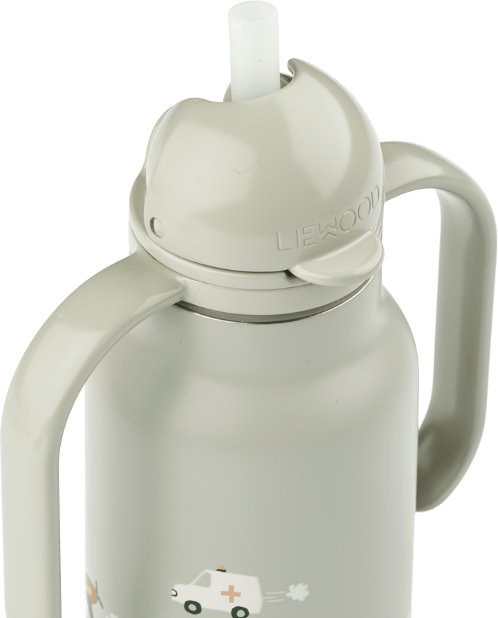 Butelka na wodę Kimmie 250 ml, Vehicles-Dove blue Liewood