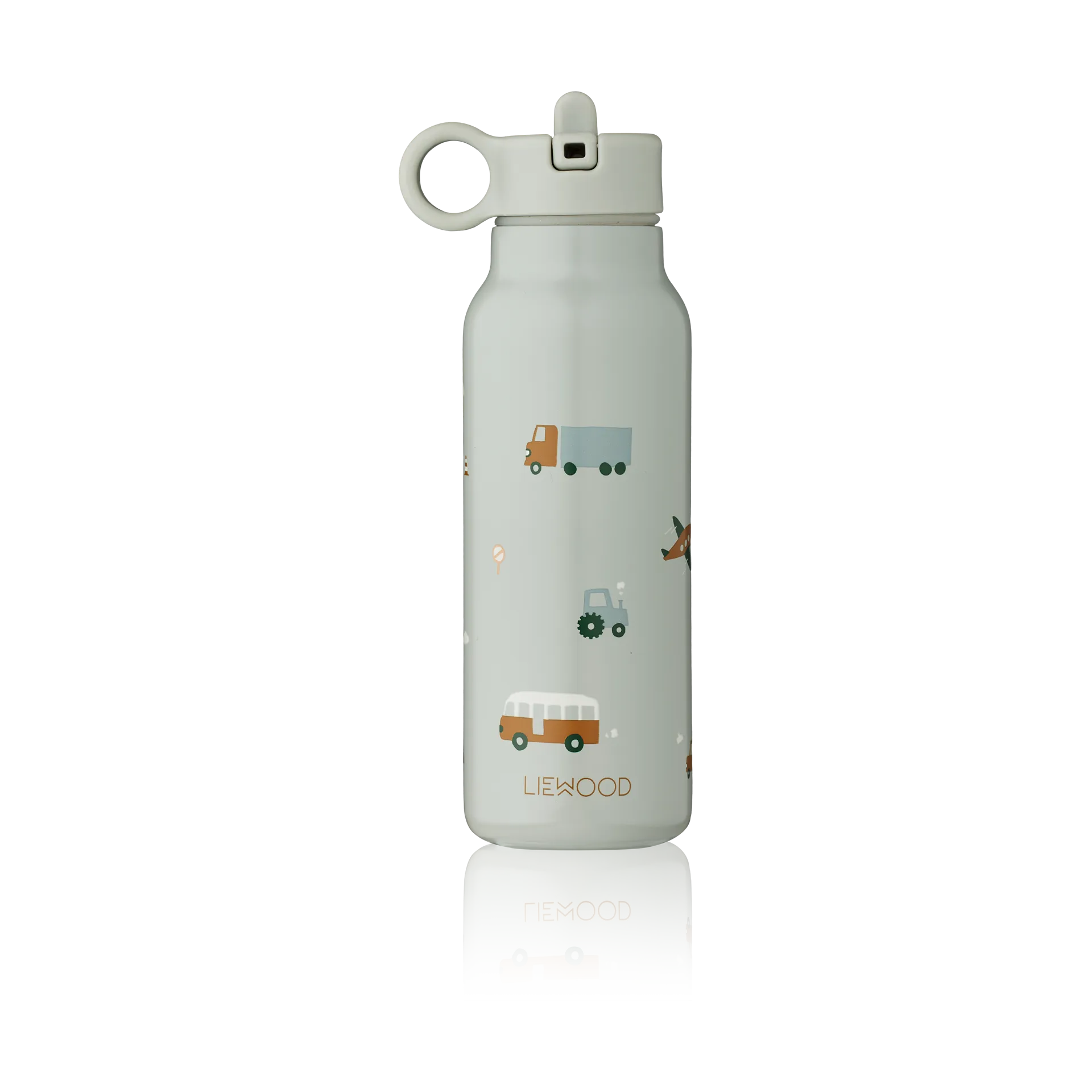 Falk butelka na wodę 350 ml, Vehicles-dove blue mix Liewood