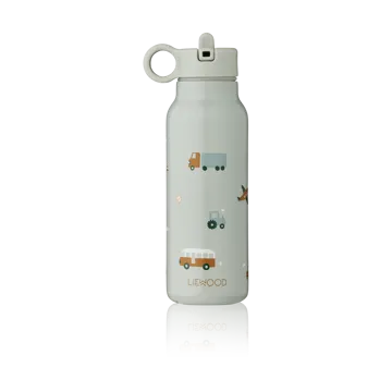 Falk butelka na wodę 350 ml - Vehicles-dove blue mix - Liewood