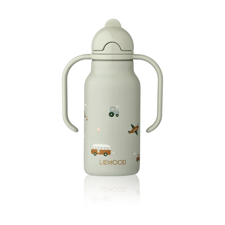 Kimmie butelka na wodę 250 ml - Vehicles-Dove blue - Liewood