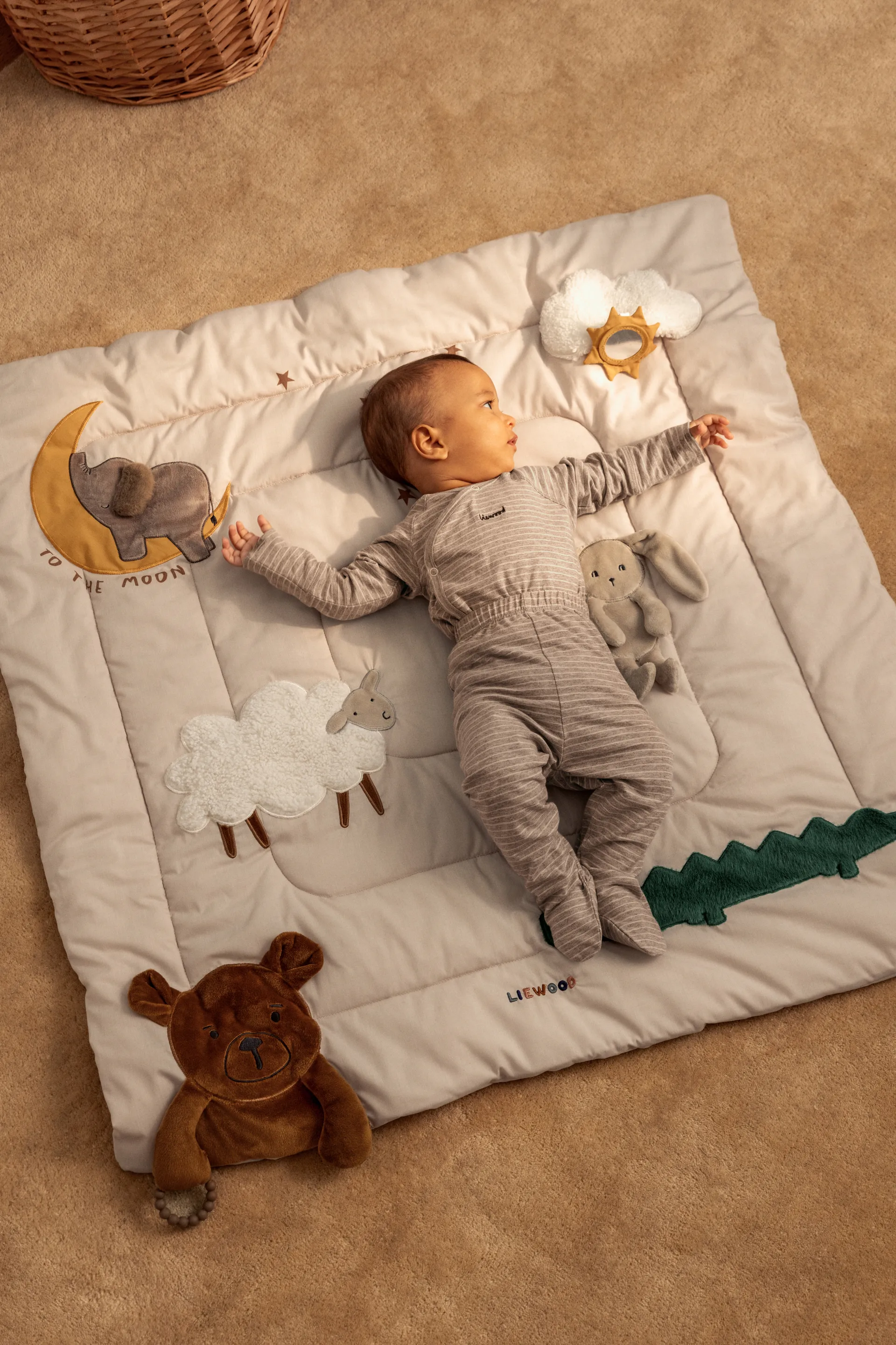 Koc do aktywności Bernet 95x95 cm, Sandy multi mix Liewood