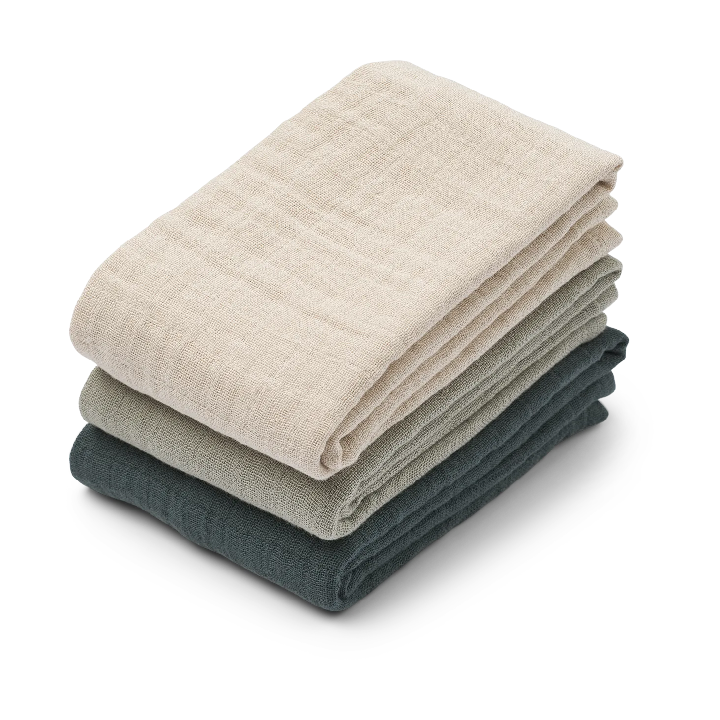 Koc muślinowy Lewis 3 części 65x65 cm, Dove blue mix Liewood