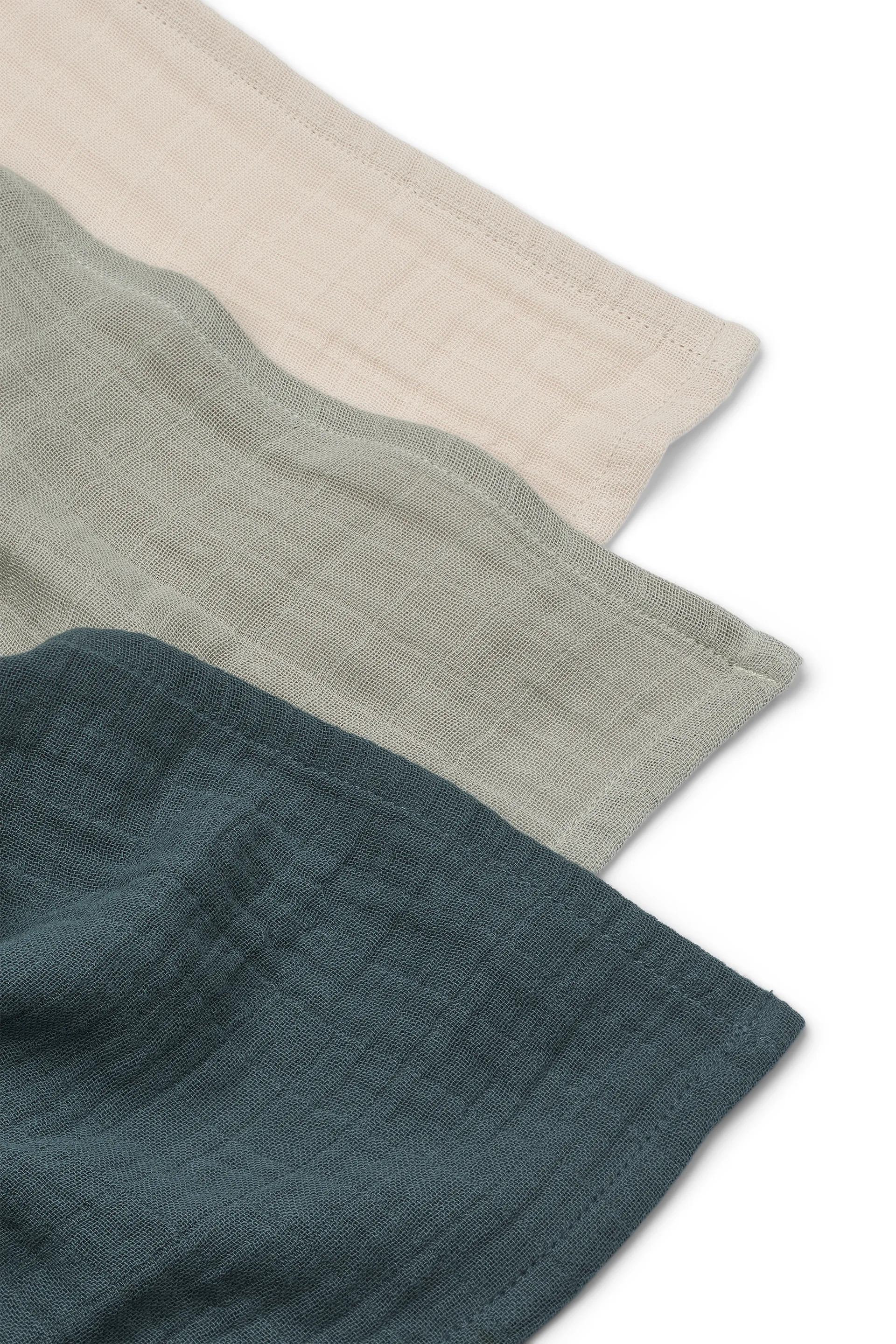 Koc muślinowy Lewis 3 części 65x65 cm, Dove blue mix Liewood