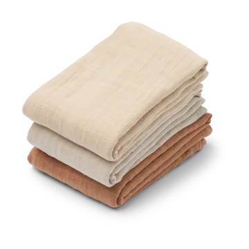 Koc muślinowy Lewis 3 części 65x65 cm - Tuscany rose mix - Liewood