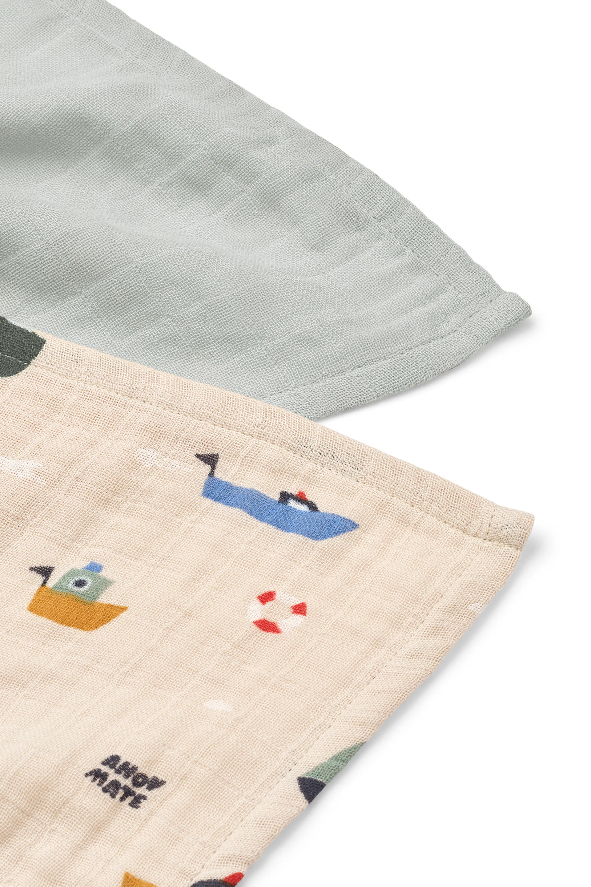 Koc muślinowy Lewis 65x65 cm, 2-pak, Sailing-dove blue mix Liewood