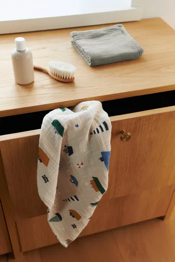 Koc muślinowy Lewis 65x65 cm, 2-pak - Sailing-dove blue mix - Liewood