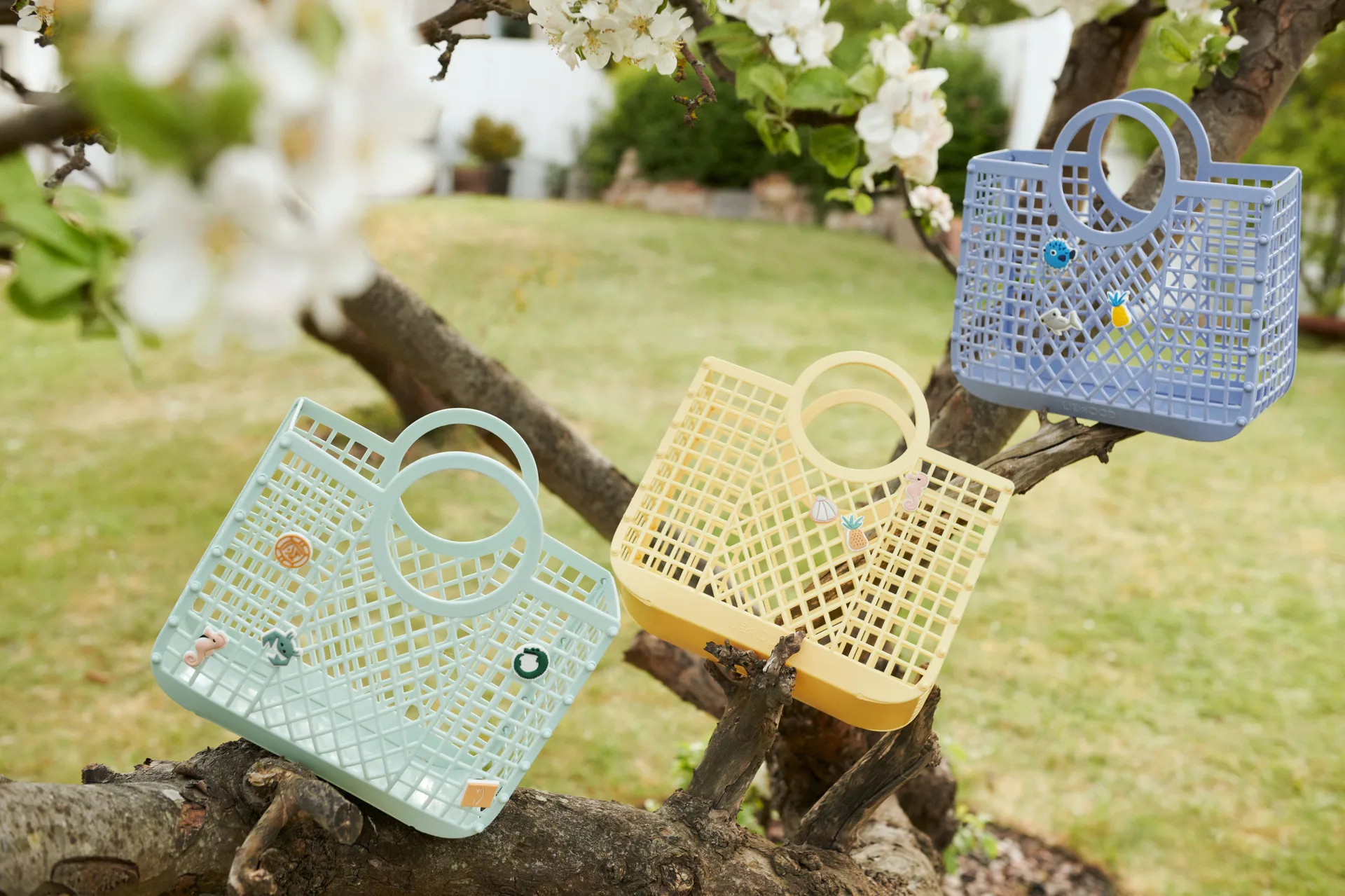 Koszyk Samantha z zawieszkami, Light Peppermint Liewood