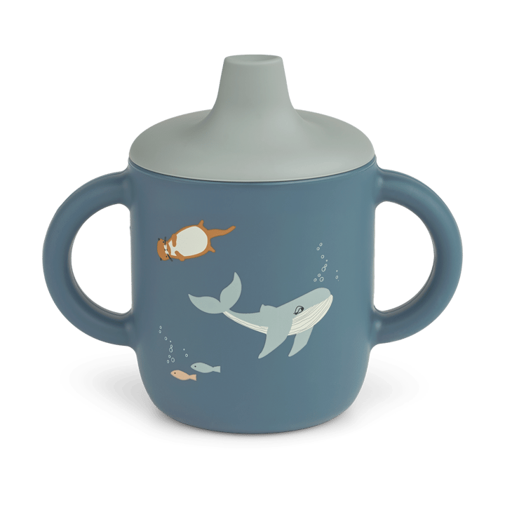 Kubek niekapek Neil 150 ml - Arctic Sea-Ocean view - Liewood