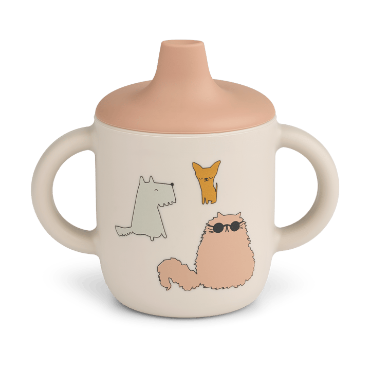 Kubek niekapek Neil 150 ml - Cats and Dogs-Sandy - Liewood
