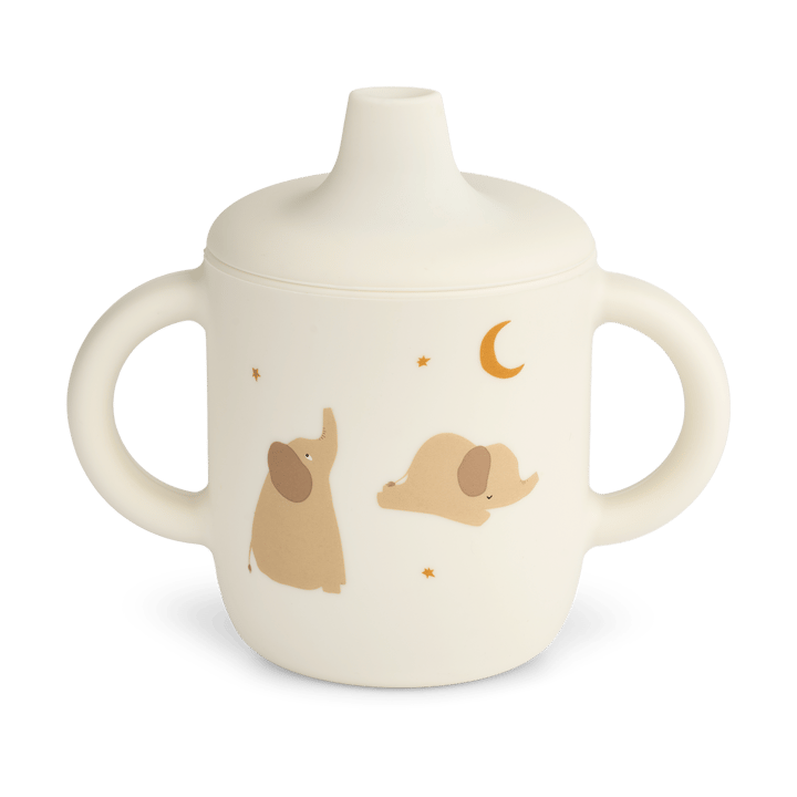 Kubek niekapek Neil 150 ml - Elephant-Creme de la creme - Liewood