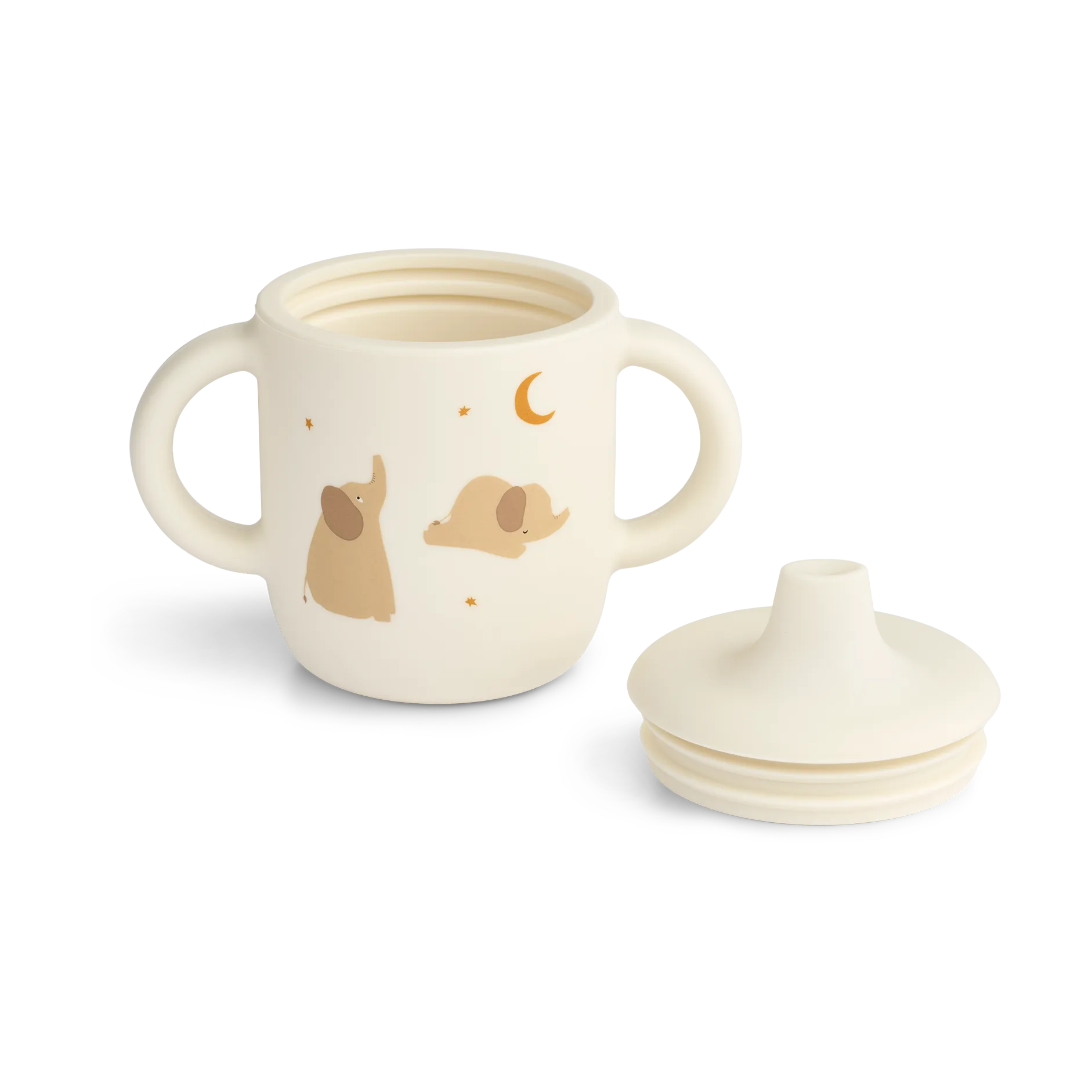 Kubek niekapek Neil 150 ml, Elephant-Creme de la creme Liewood