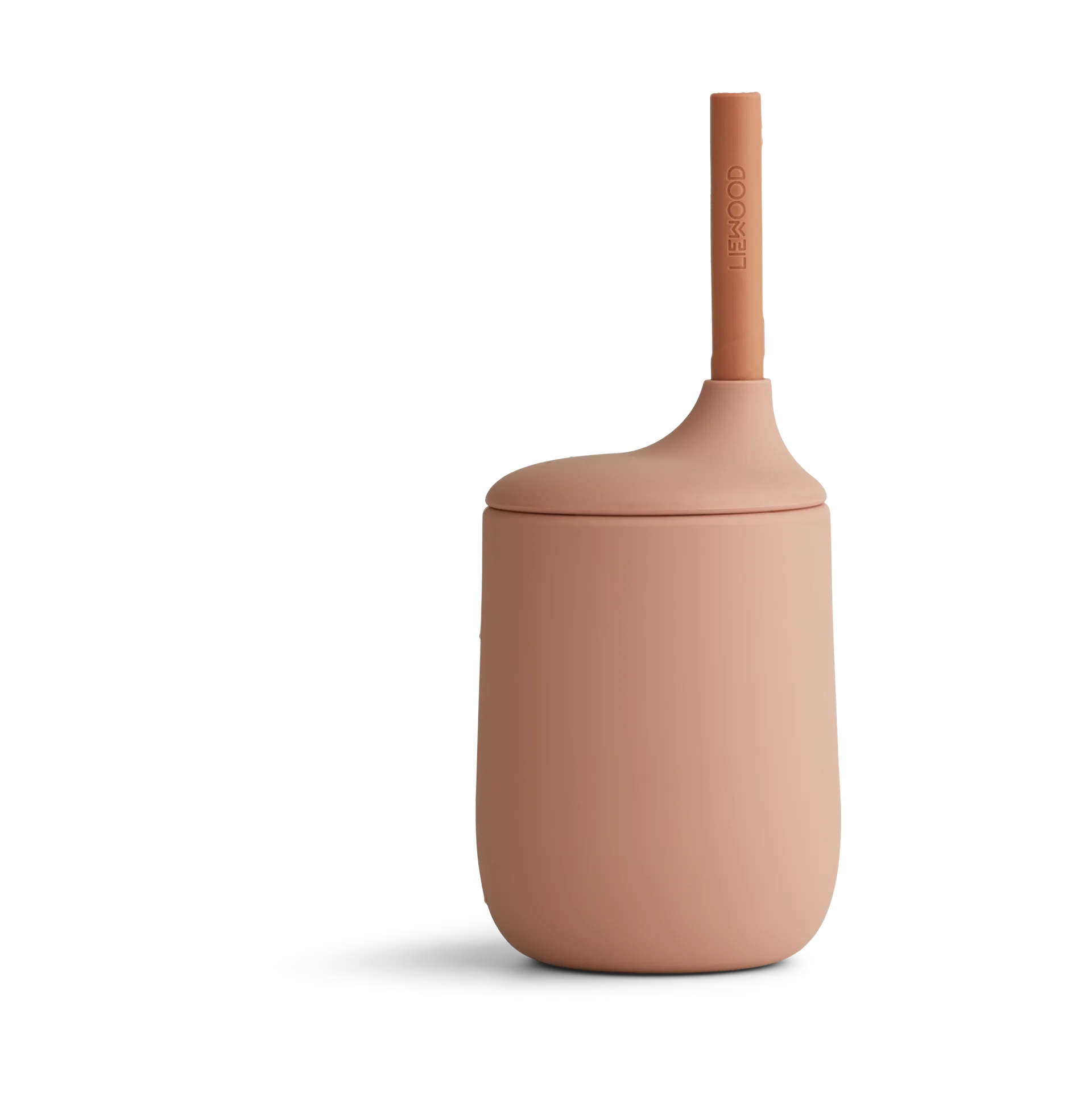 Kubek niekapek ze słomką Ellis sippy cup 23 cl, Dark rose-terracotta mix Liewood