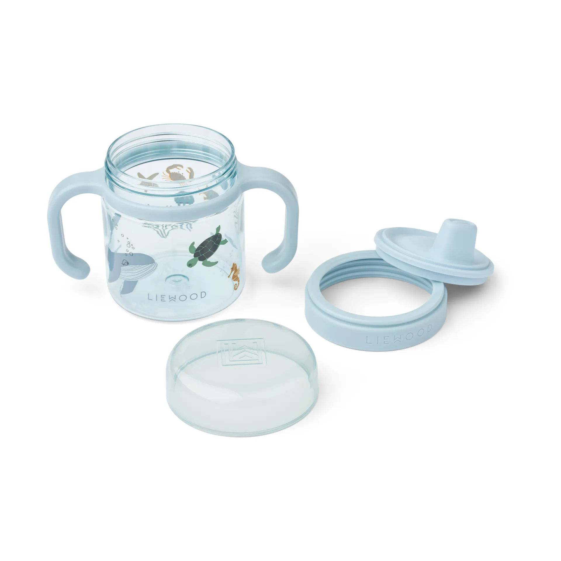 Kubek z ustnikiem Kylo 280 ml, Sea creature-sandy Liewood