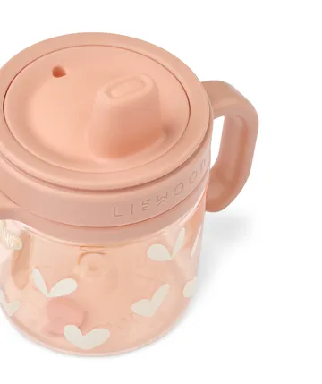 Kubek z ustnikiem Kylo 280 ml - Sweethearts-pale tuscany - Liewood