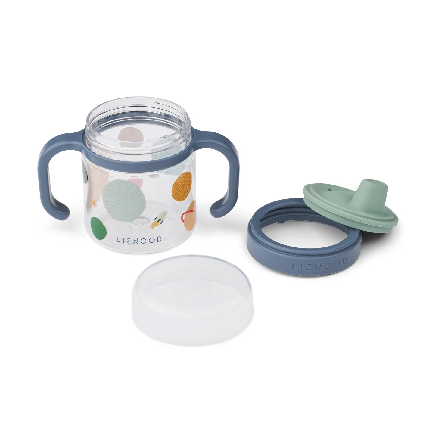 Kubek z ustnikiem Kylo 280 ml, Universe-Classic navy Liewood