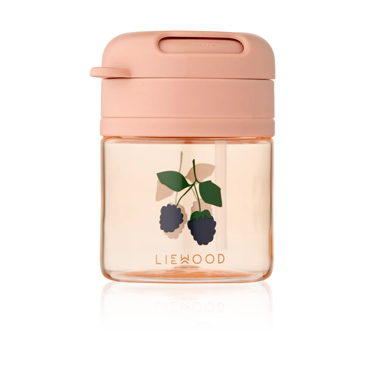 Kubek ze słomką Pavia 280 ml, Berry-Pale Tuscany Liewood