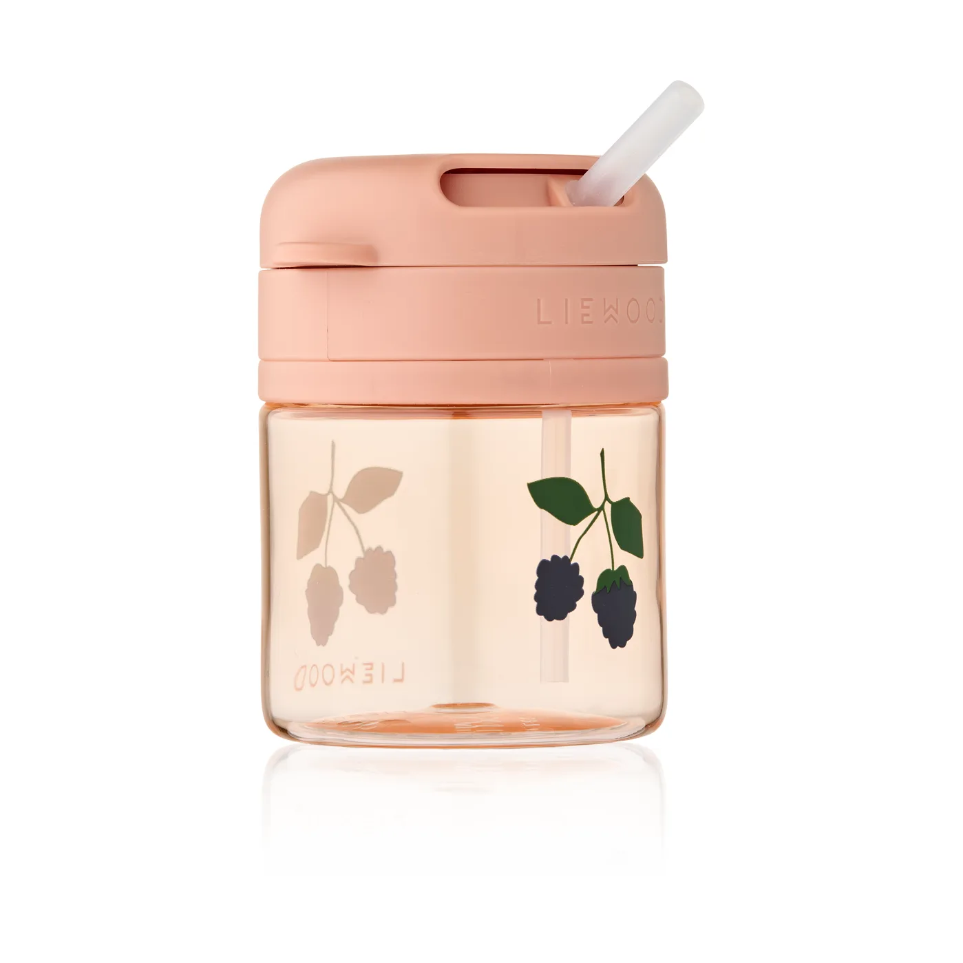 Kubek ze słomką Pavia 280 ml, Berry-Pale Tuscany Liewood