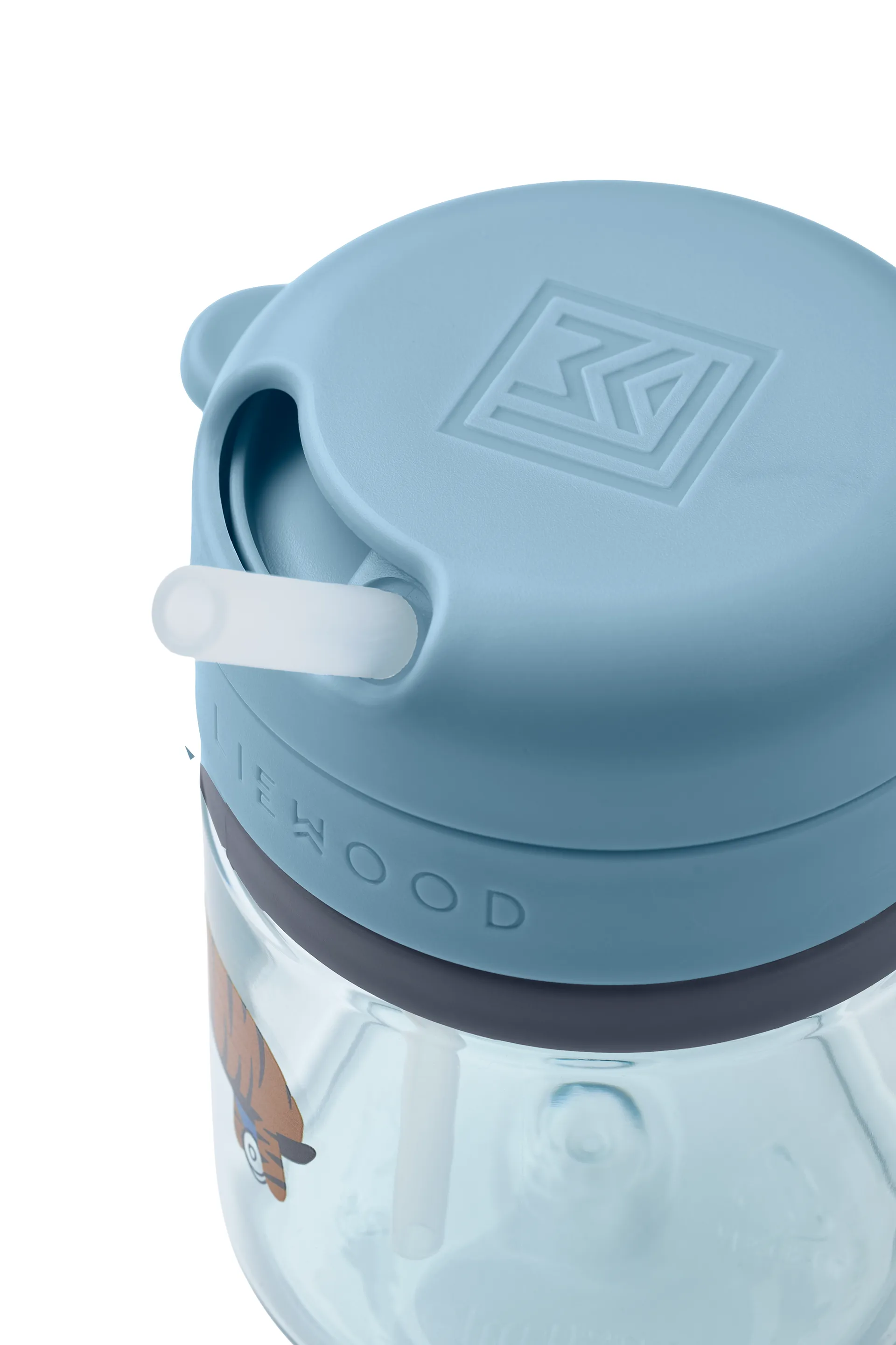 Kubek ze słomką Pavia 280 ml, Fun-beach blue Liewood