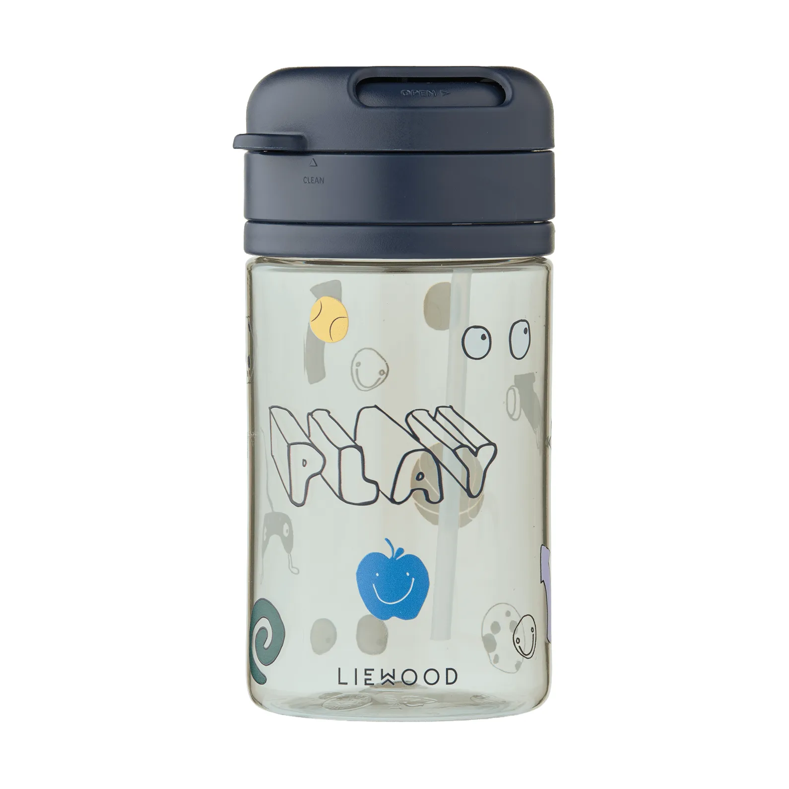 Kubek ze słomką Pavia, Play-dusty peppermint Liewood