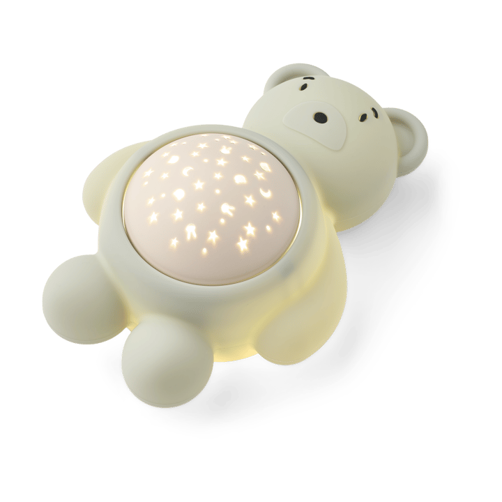 Lampa nocna z projektorem i dźwiękiem Manuel, niedźwiedź, Dove blue Liewood
