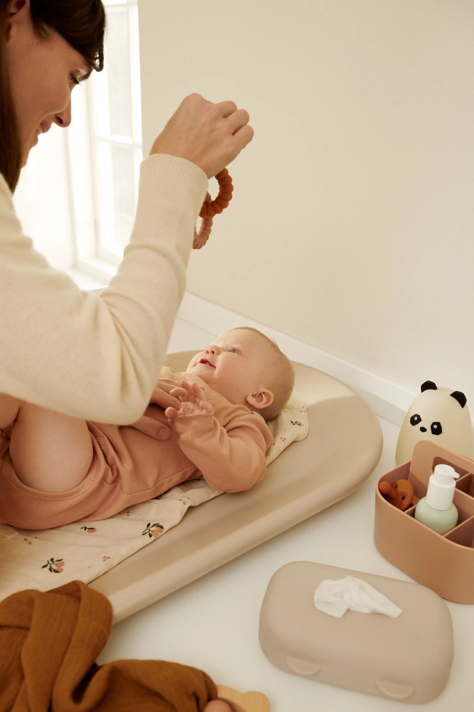 Lampka nocna Winston - panda, Panda creme de la creme Liewood