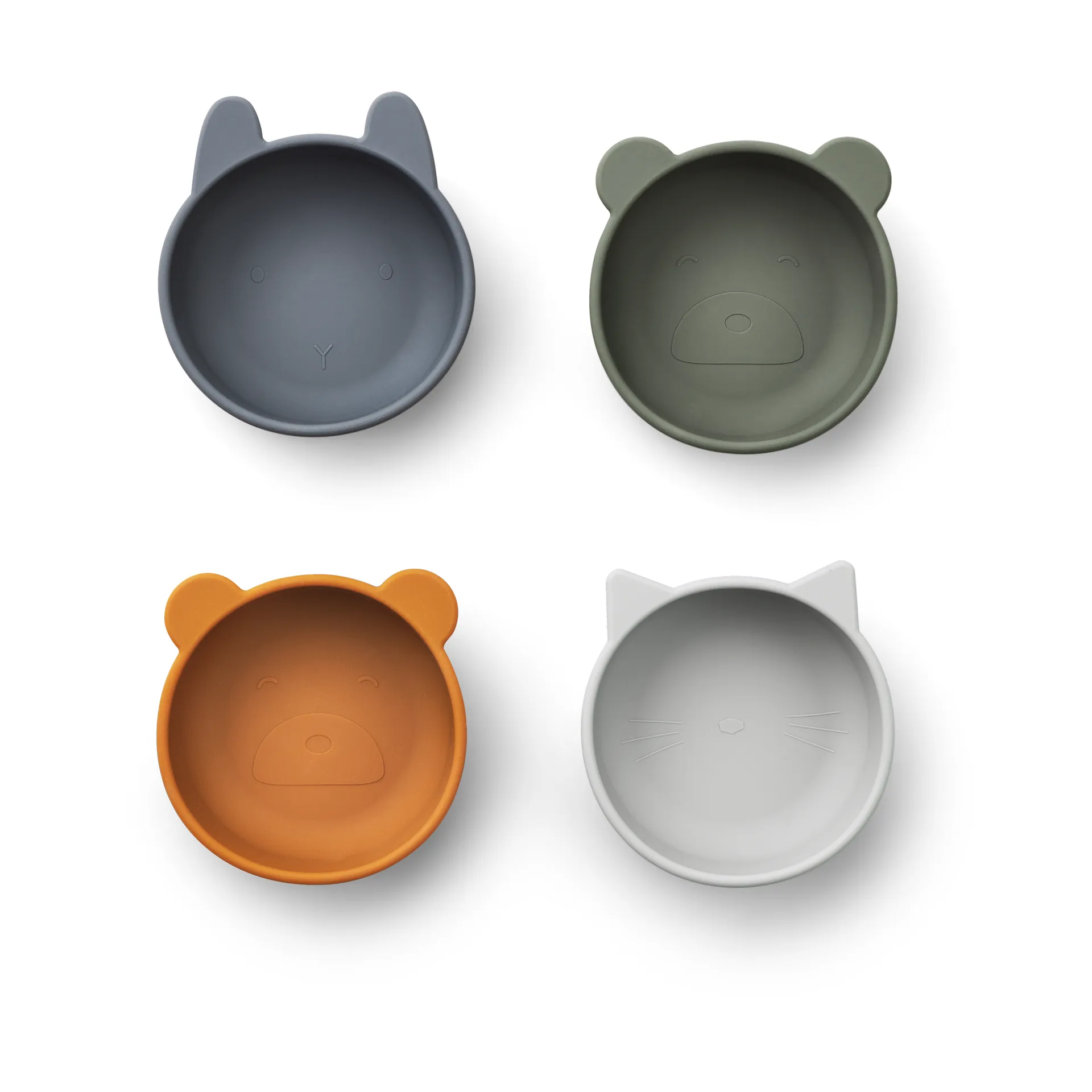 Miska silikonowa Iggy 4 części., Blue mix Liewood