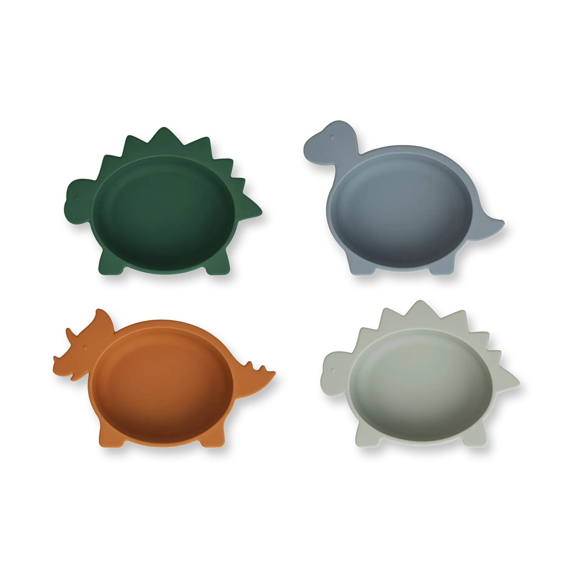 Miska silikonowa Iggy 4 części., Dino blue multi mix Liewood