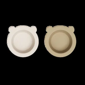 Miska z przyssawką Peony Ø16 cm 2 części - Sandy-Oat - Liewood