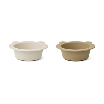 Miska z przyssawką Peony Ø16 cm 2 części - Sandy-Oat - Liewood